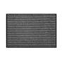 Tapis rectangle 80 x 120 cm anti-poussière grattoir Toscan - Noir/Gris