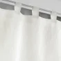 Paire droite passants 2 x 60 x 160 cm polycoton selena Blanc