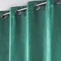 Rideau grande hauteur 135 x 280 cm occultant velours frappé Melodie Vert