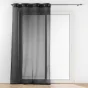 Lot de 2 Voilages a oeillets 140 x 240 cm voilé sable Amani Noir