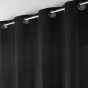 Rideau petite hauteur 135 x 180 cm coton/polyester recyclé Twily Noir