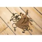 Lot de 2 rideaux 140 x 300 cm réglables double gaze de coton Camel