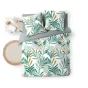 Pack housse de couette 240 X 220 cm microfibre Louna + dh 140 x 190 Sauge