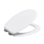 Abatt. wc charn. metal/abs fdc 18 pouces mdf uni mat matty Blanc
