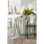 nappe rectangle 150 x 350 cm gaze de coton tissée teinte vickie eucalyptus