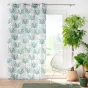 Lot de 2 Rideaux a oeillets 140 x 260 cm polyester imprimé Oasis