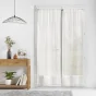 Paire droite passe tringle 2 x 70 x 200 cm voile tisse carlin Naturel