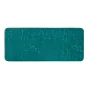 Tapis de bain 50 x 120 cm microfibre unie relief ricochet Bleu/emeraude