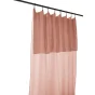 Lot de 2 rideaux 140 x 300 cm réglables double gaze de coton Rose pêche