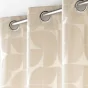 Rideau a oeillets 135 x 260 cm velours devoré Geolia Naturel