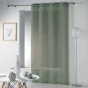 Lot de 2 voilages uni 140 x 240 cm étamine Telma Vert kaki