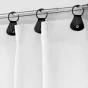 Paire droite anneaux 2 x 70 x 200 cm voile tisse linka Blanc