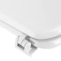 Abatt. wc charnieres plastique 18 pouces mdf uni vitamine sdb Blanc