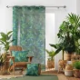 Panneau a oeillets 140 x 240 cm voile sable imprime rio Bleu