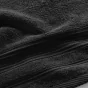 Serviette de toilette 50 x 90 cm eponge unie tendresse Noir