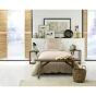 Housse de couette chaude en flanelle 140 x 200 cm Candice Beige