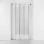 Voilage a oeillets 140 x 240 cm voile sablé Roxia Blanc