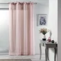 Voilage a nouettes 140 x 240 cm voile tissé Charlotte Rose