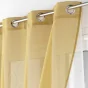 Voilage a oeillets 140 x 240 cm voile double sable duetto Miel/blanc