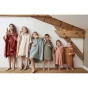 poncho enfant mixte 6/10 ans gaze de coton unie gaïa eucalyptus