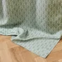 Rideau à œillets 140 x 280 cm en polyester imprimé métallisé – Piana Sauge