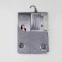 Panneau a oeillets 140 x 240 cm effet lin tisse haltona Gris