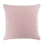 Housse de coussin 60 x 60 cm microfibre bicolore Mellow chic Rose/blanc