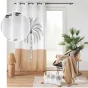 Rideau a oeillets 140 x 240 cm en gaze de coton imprime Oasia