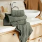 Drap de Douche Gaïa 70 x 130 cm – Gaze de Coton Unie Romarin