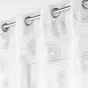 Panneau a oeillets 140 x 280 cm voile sable imprime metallise lison Argent