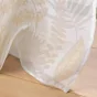 Voilage a oeillets 140 x 240 cm voile sablé imprimé metallise Melisse