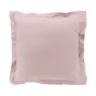 Taie d'oreiller 63 x 63 cm en percale uni 78 fils Rose