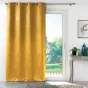 Rideau grande hauteur 135 x 280 cm occultant velours frappé Melodie Ocre