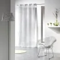 Panneau a oeillets 140 x 240 cm voile imprime argent bully Blanc