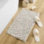Tapis de bain 45 x 75 cm microfibre tricolore friza Blanc/sable