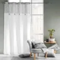 Coussin dehous. compr. pompon 50x50 cm coton/polyester imp.+dentelle Flavie
