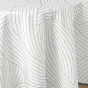 Nappe ronde (0) 180 cm polyester imprime linea Sans