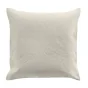 Couvre lit 2p mat.+2 hc 60x60 220 x 240 cm microfibre unie romane Naturel