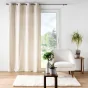 Rideau a oeillets 135 x 260 cm velours devore eva Naturel