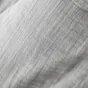 Nappe ronde (0) 180 cm gaze de coton unie gaïa Gris Clair