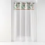 Panneau a oeillets 140 x 240 cm voile sable+top imprime+jute alissia top Menthe