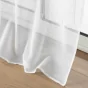 Panneau a oeillets 140 x 240 cm voile sable brode metallise felicia Blanc