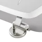 Abattant wc charnieres metal 37.5 x 46 cm mdf imprime Amber