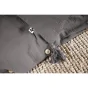 Housse de couette gaze de coton Bio 140x200 cm 1 personne Gris anthracite