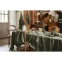 Nappe rectangle 170 x 250 cm lin EN  lavé Soline thym Kaki