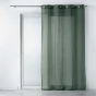 Lot de 2 voilages a oeillets 140 x 240 cm effet lin tissé Zazy Kaki