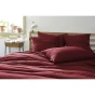 Taie d'oreiller gaze de coton tissée 50 x 70 cm gaïa mix Bordeaux