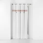 Rideau tamisant 140 x 240 cm 100% coton brodé  Amaya Rose