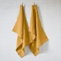 Lot de 2 essuie-vaisselle lin lavé 50 x 70 cm Soline Jaune