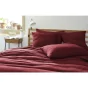 Taie d'oreiller gaze de coton tissée  50 x 70 cm Gaia Match Lie de vin